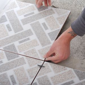 Tiling work