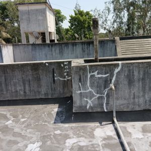 External wall crack filling